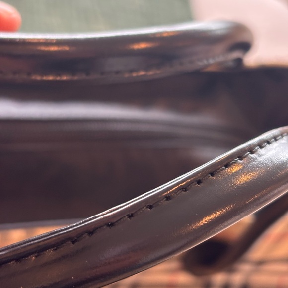 Burberry Blue Label Beige Novacheck Tote with Black Leather Handles - Picture 9 of 12